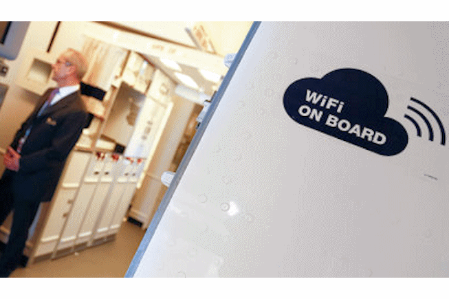 Wifi en avion : Ia tarification au Mo prohibitive