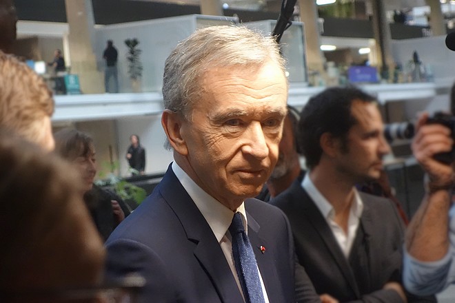 Bernard Arnault inaugure la maison des startups de LVMH à Station F