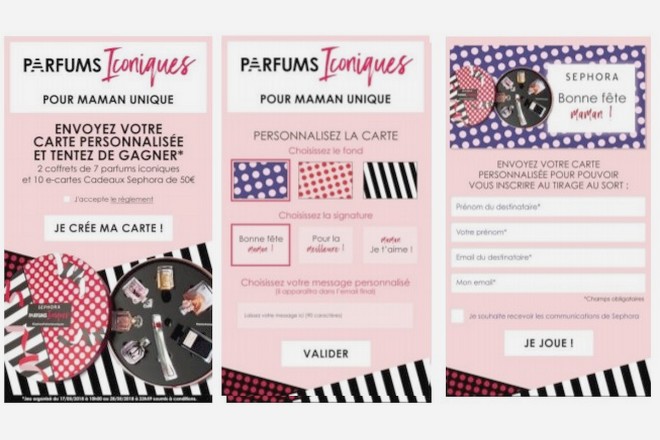 Fête des mères : Sephora tente la carte digitale associée à un tirage au sort