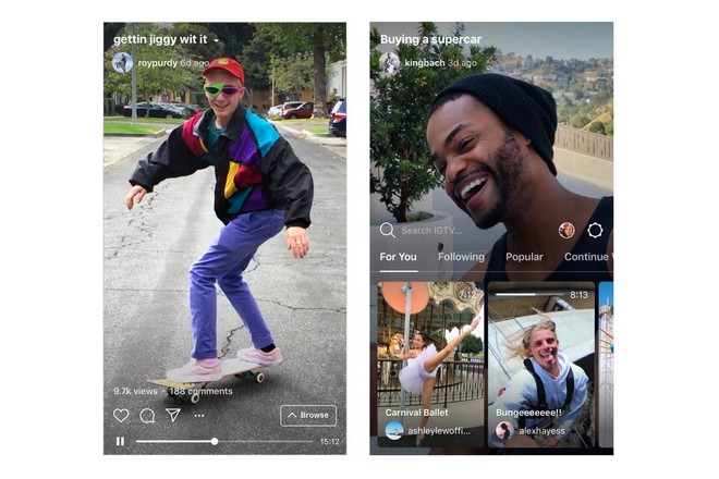 Instagram propose des vidéos durant jusqu’à 1 heure