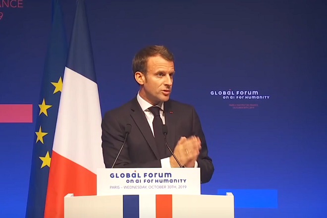 Discours d'Emmanuel Macron au Global Forum on AI for humanity