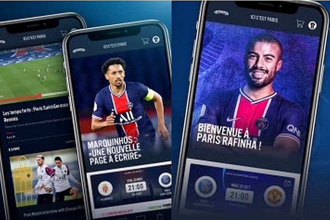 Une nouvelle app mobile pour le PSG, en attente de fonctions e-commerce sur la boutique du Club