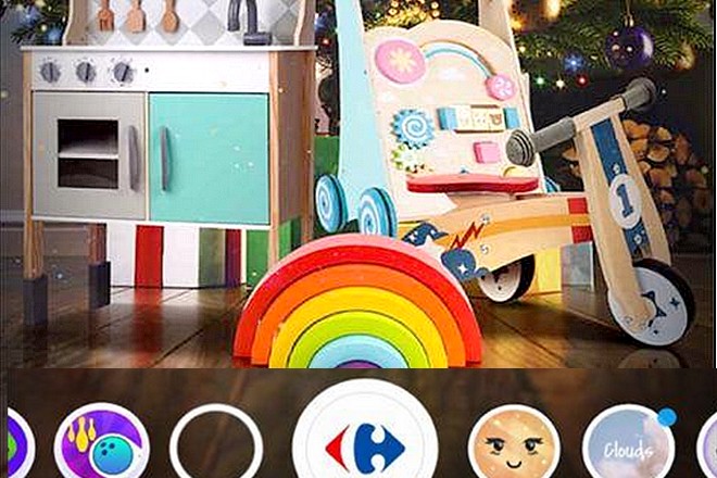 Expérience shopping en réalité augmentée chez Carrefour pour les jouets en bois