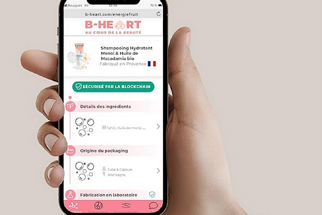 Transparence sur la fabrication des cosmétiques Vegan Energie Fruit par la blockchain