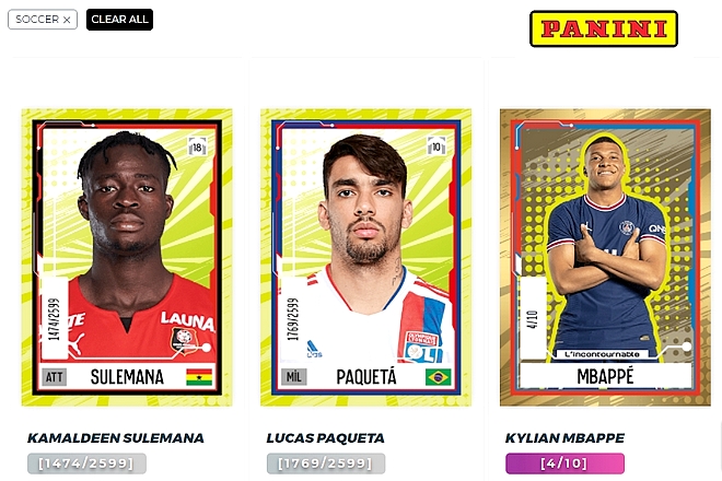 Panini lance sa première collection NFT dédiée au football français