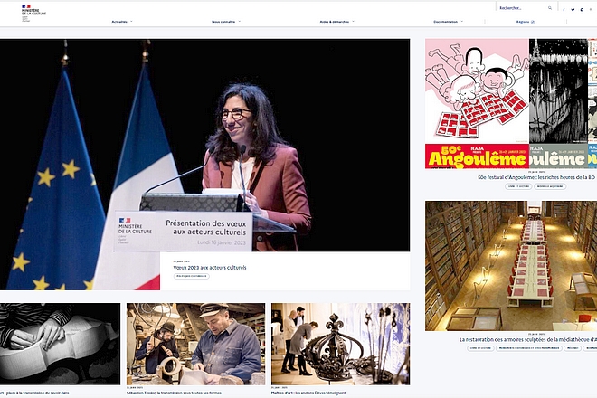 Le ministère de la culture supprime 130 de ses sites web et mise sur une plateforme B2B